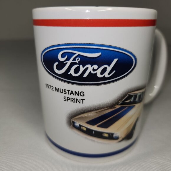 Ford Mustang 1972 Sprint Ceramic Mug Standard Size Coffee Cup - Picture 1 of 6